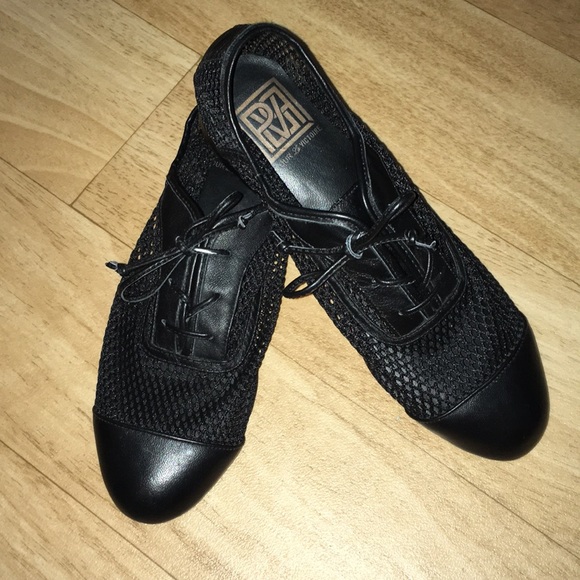 Pour La Victoire Shoes - Vintage Pour La Victoire Mesh Lace-up Loafers